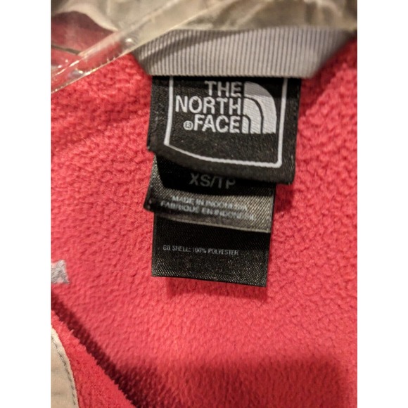 The North Face Jacket Women's XS Pink/Gray Fleece Full Zip Collared Neck Womens‎ - Picture 3 of 3